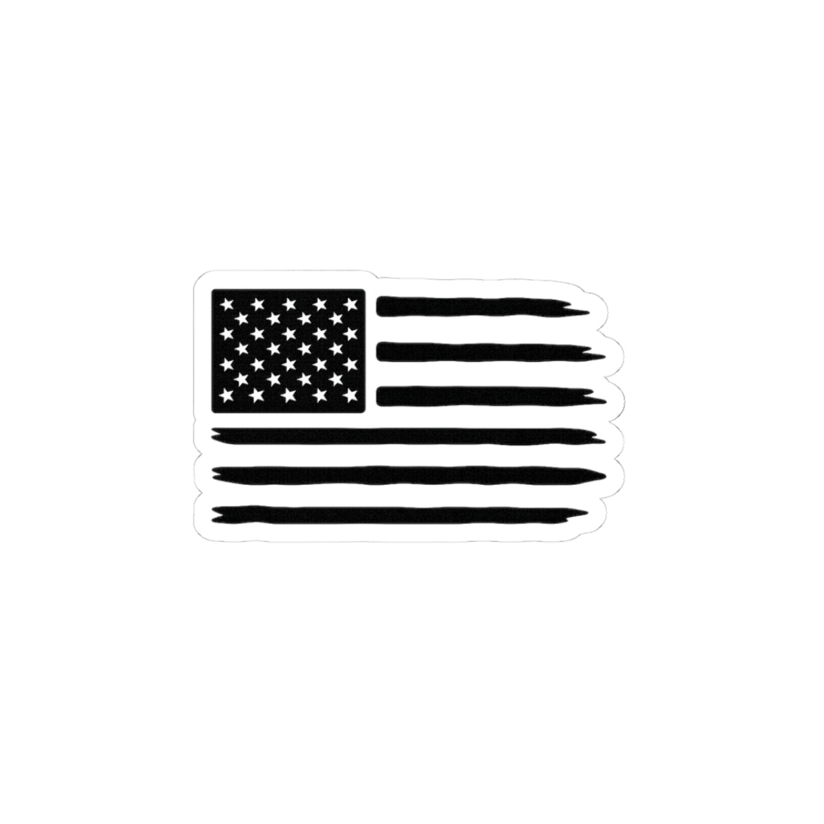 Minimalist American Flag Kiss-Cut Stickers, USA Pride Decals, Laptop Stickers, Car Accessories, Independence Day Decor