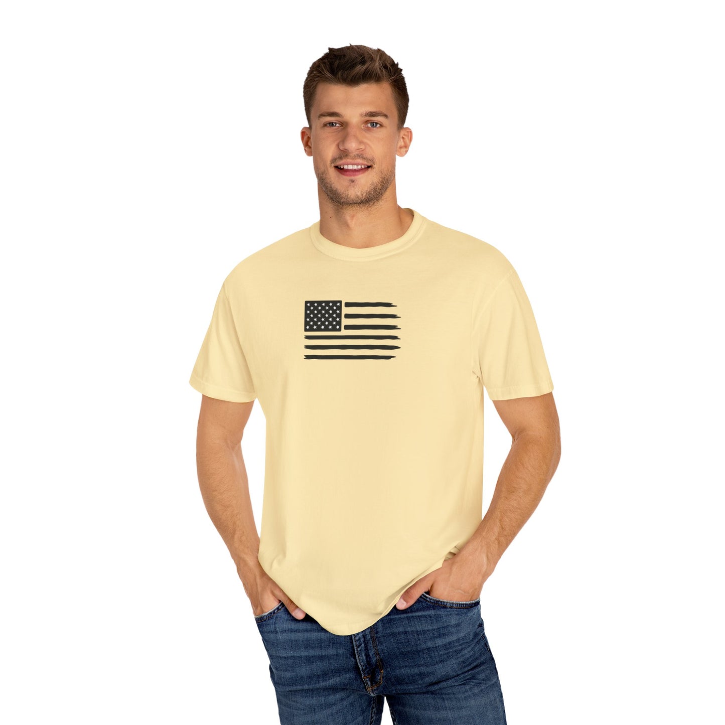Patriotic Garment-Dyed T-Shirt | We The People | Unisex Tee, Casual Wear, Fourth of July, Gift for Patriots, Everyday Comfort
