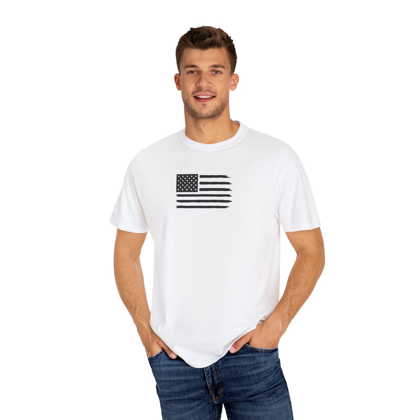 Patriotic Garment-Dyed T-Shirt | We The People | Unisex Tee, Casual Wear, Fourth of July, Gift for Patriots, Everyday Comfort