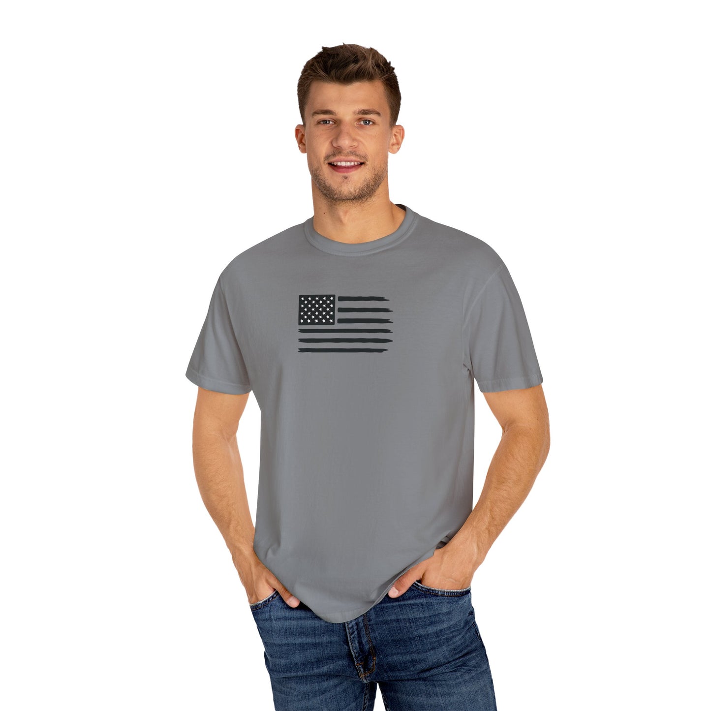 Patriotic Garment-Dyed T-Shirt | We The People | Unisex Tee, Casual Wear, Fourth of July, Gift for Patriots, Everyday Comfort