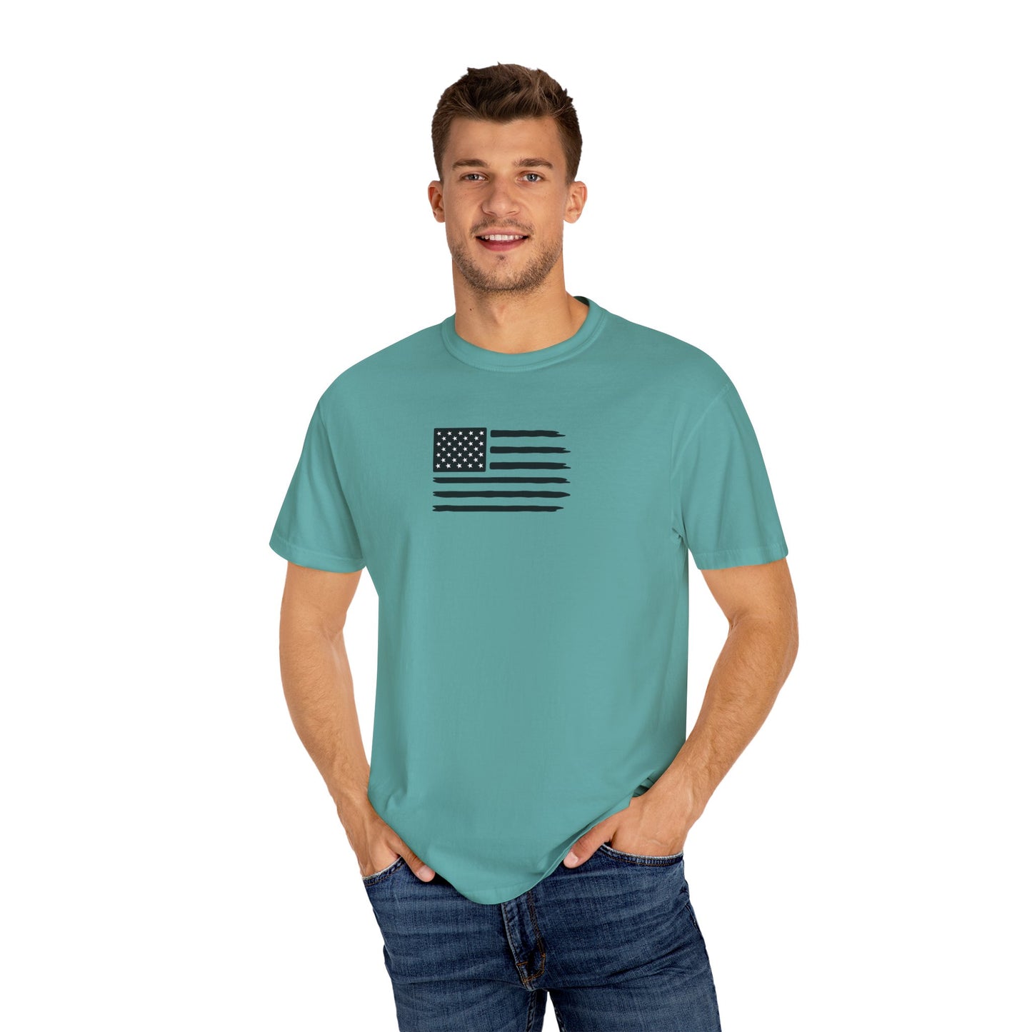 Patriotic Garment-Dyed T-Shirt | We The People | Unisex Tee, Casual Wear, Fourth of July, Gift for Patriots, Everyday Comfort